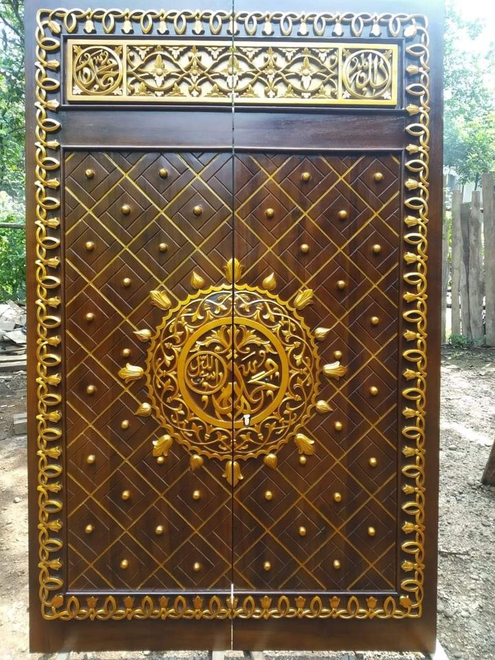 Pintu Masjid Replika Kayu Jati Jepara