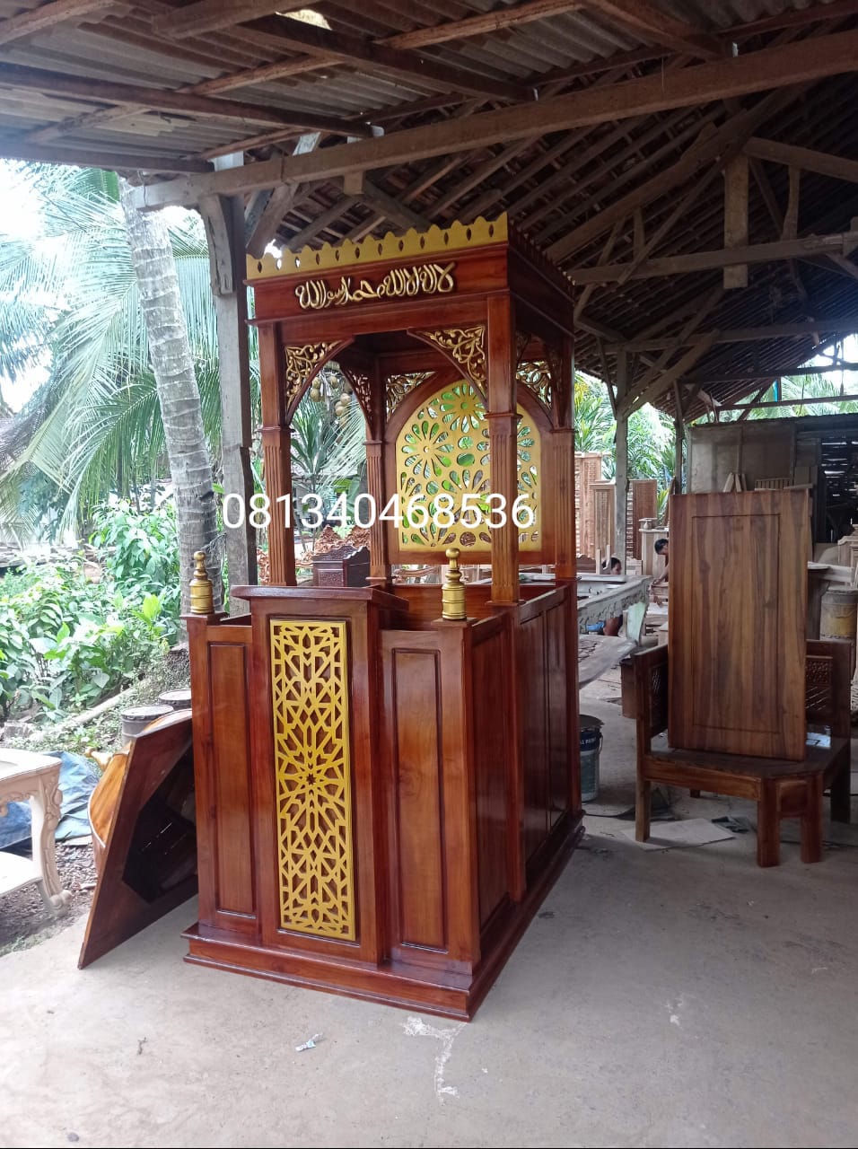 mimbar masjid kubah pintu samping (1)