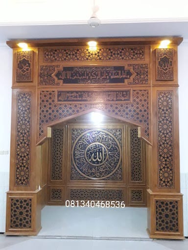 mihrab masjid kayu jati (1)