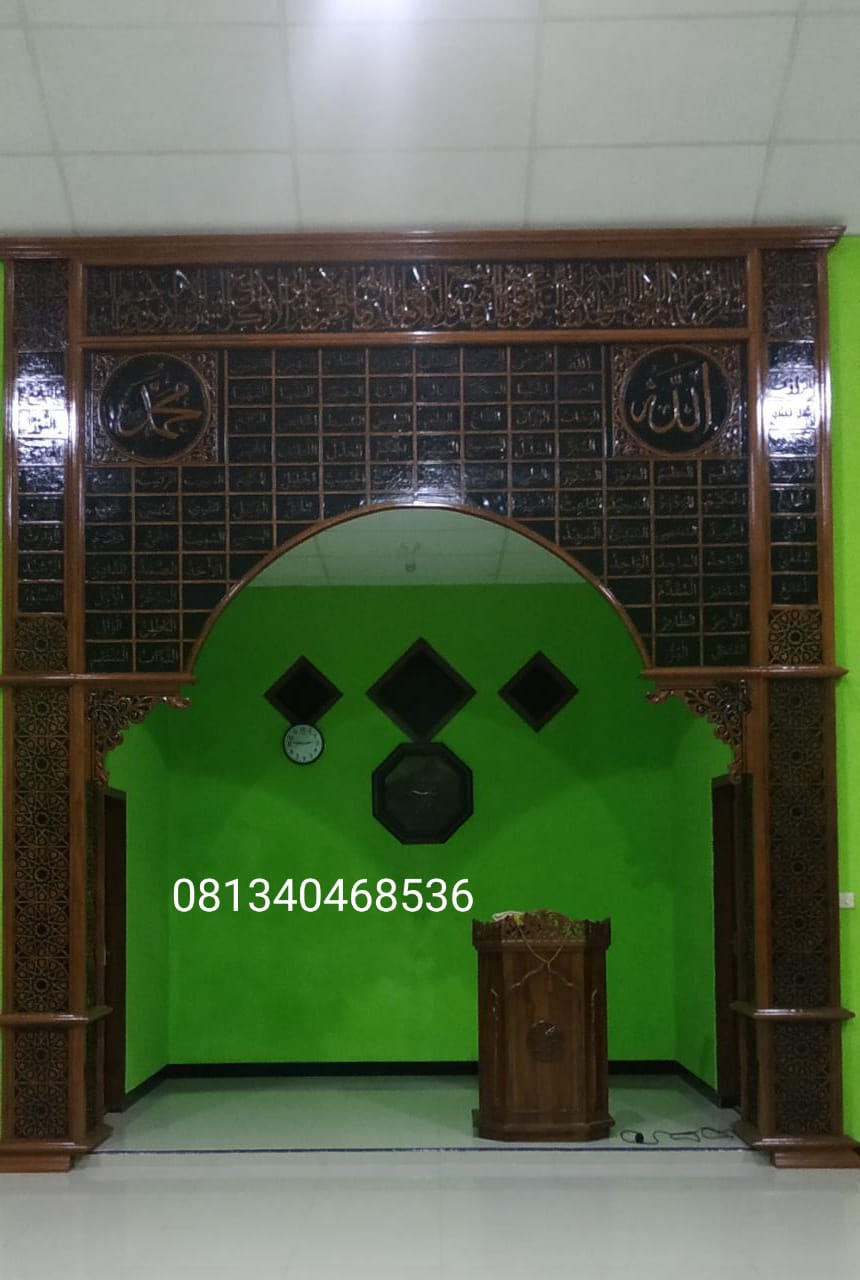 mihrab masjid kayu jati (1)