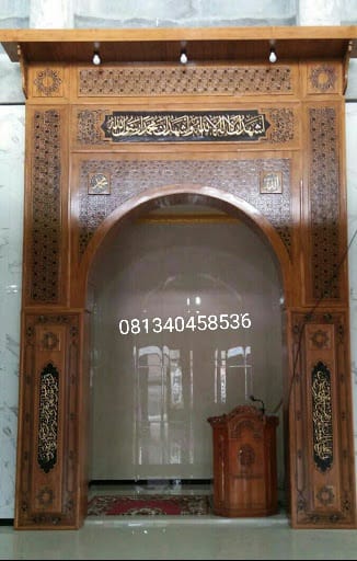 mihrab masjid kayu jati (1)