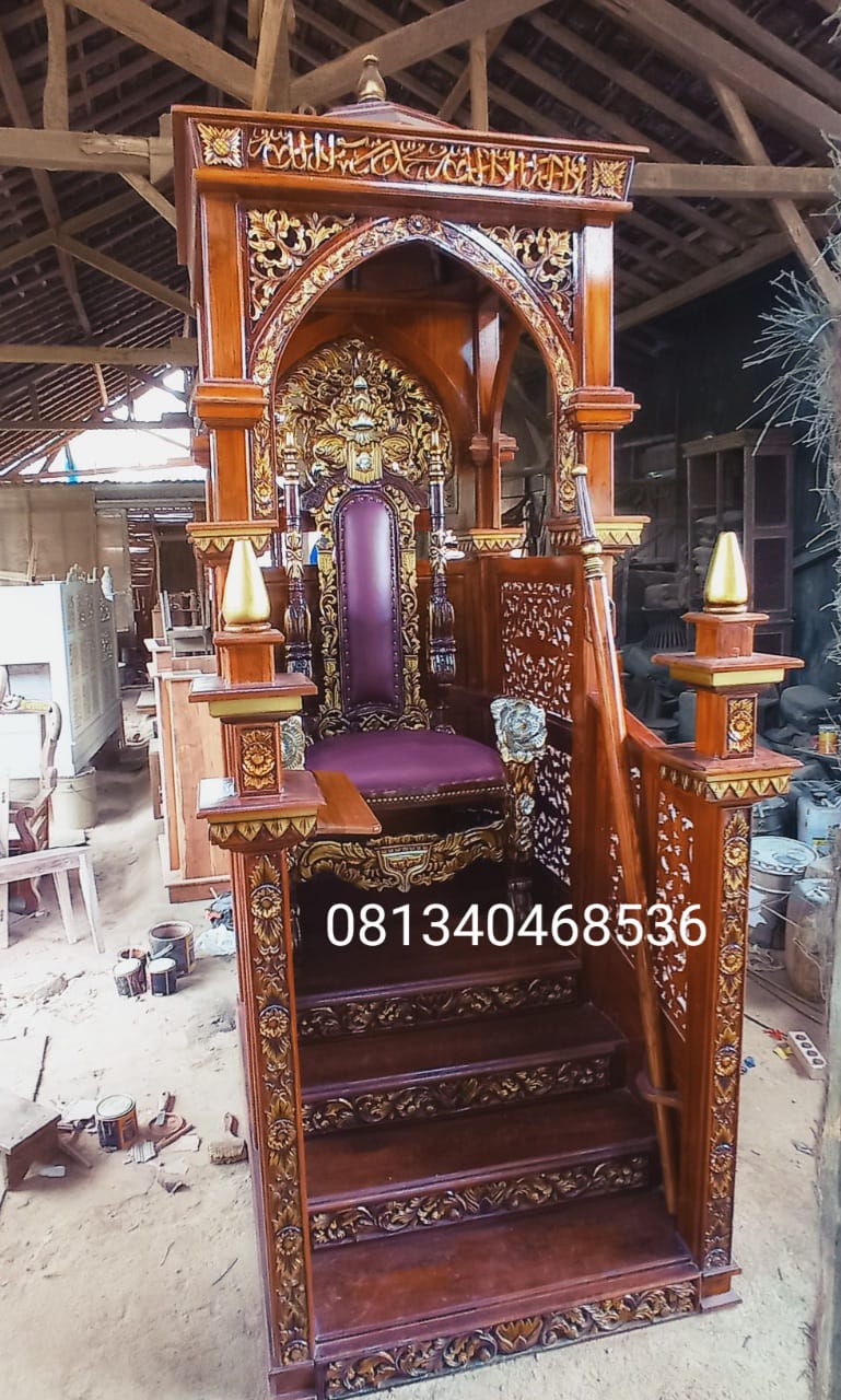 mimbar masjid mewah pintu depan (1)