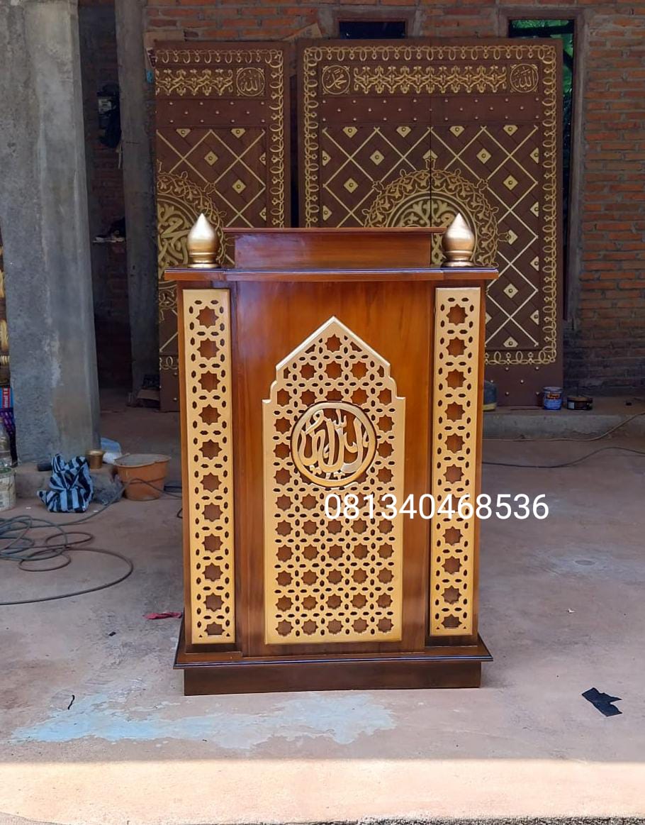 mimbar minimalis masjid musholla 80x70x125cm (1)